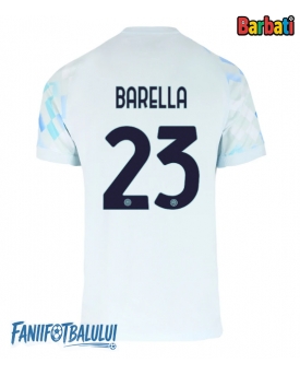 Inter Milan Nicolo Barella #23 Tricou Fotbal Replică 2025-26 Barbati Deplasare
